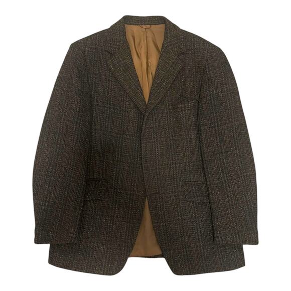 Harris Tweed x Alexandre 42R Glen Check Wool Sport Coat Blazer (See Description)